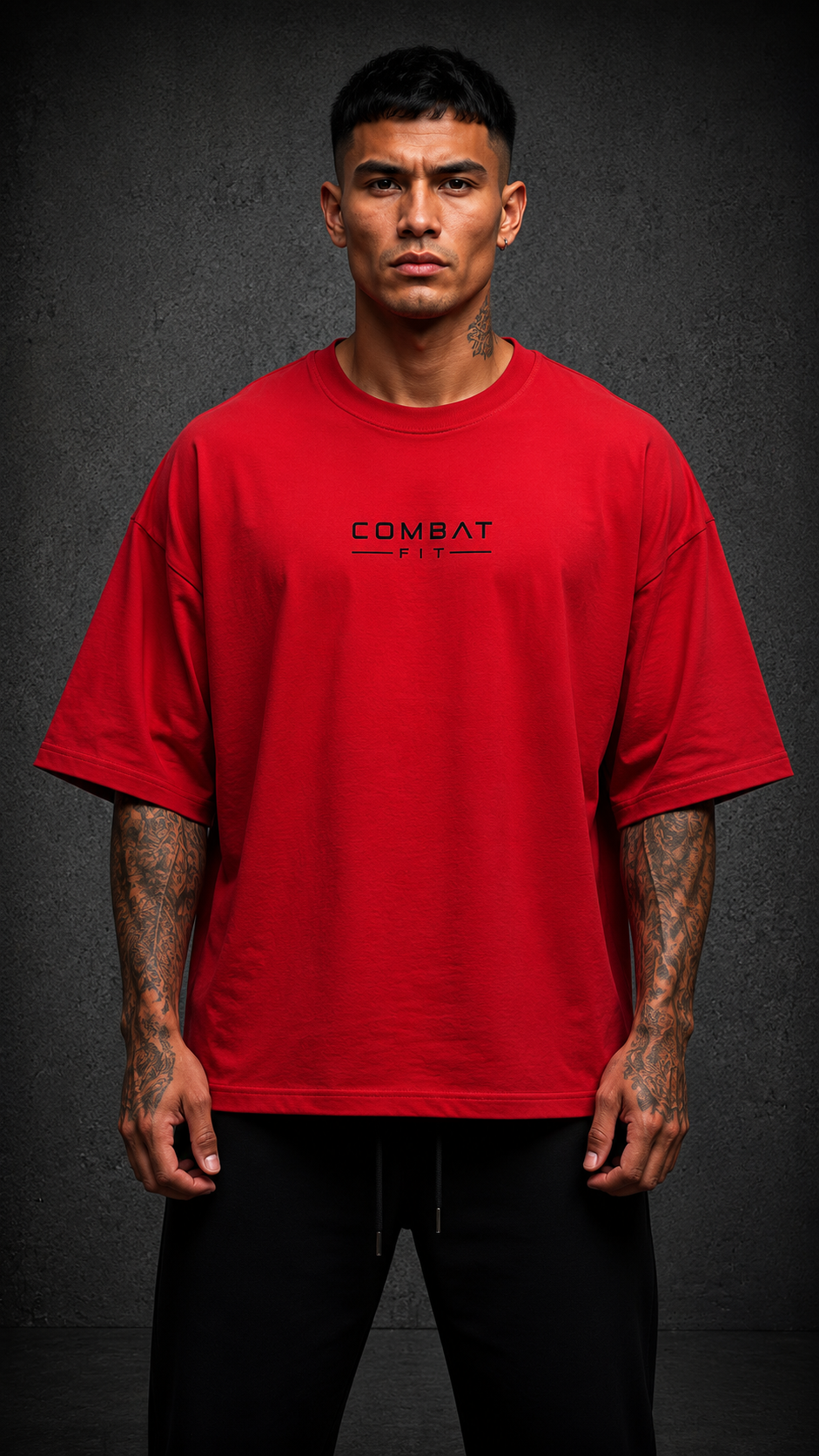 Combat Oversized Shirt - Crimson Edition