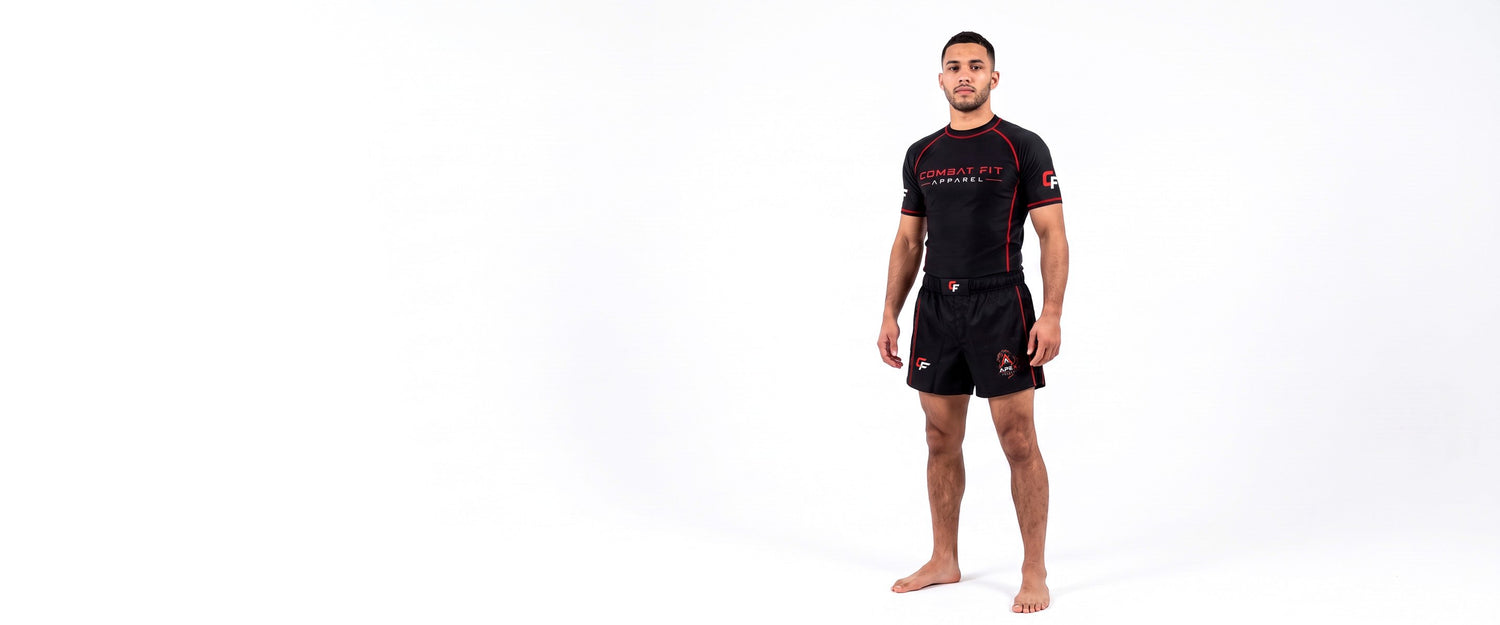 Apex Rashguard Set: rashguard and grappling shorts