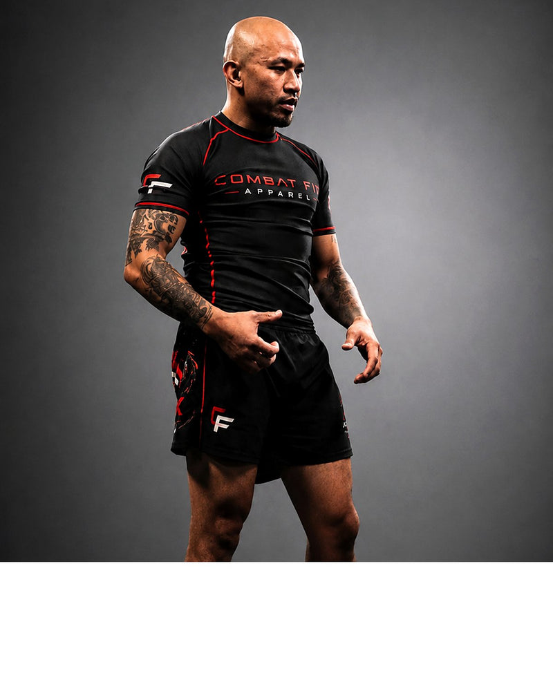Rashguard worn in the gym